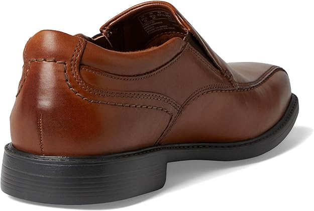 Clarks Men's Collection Dresslite Step Loafer  Dark Tan Leather Size 9.5W