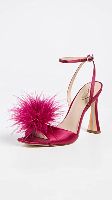 Sam Edelman LEON PRALINE BASIC Sandal  Color Rasberry Satin Size 6.5M