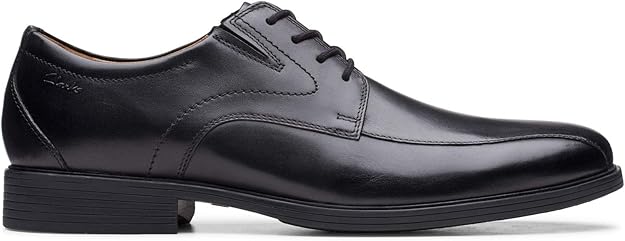 Clarks Men's Whiddon Pace Oxfords  Black Leather Size 11
