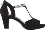 Easy Street Women's Flash Dress Heeled Sandals  Color Black Lamy Size 11W