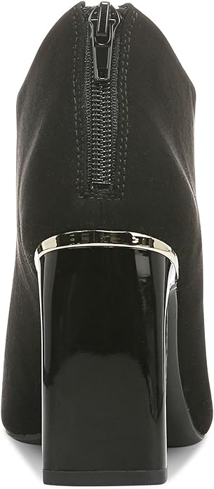 Alfani Women's Brittnee Square-Toe Booties  Color Black Vegan Suede Size 9.5M