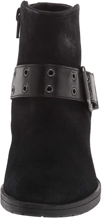 Clarks Women's Hollis Star Ankle Boot  Color Black Suede Size 5.5M