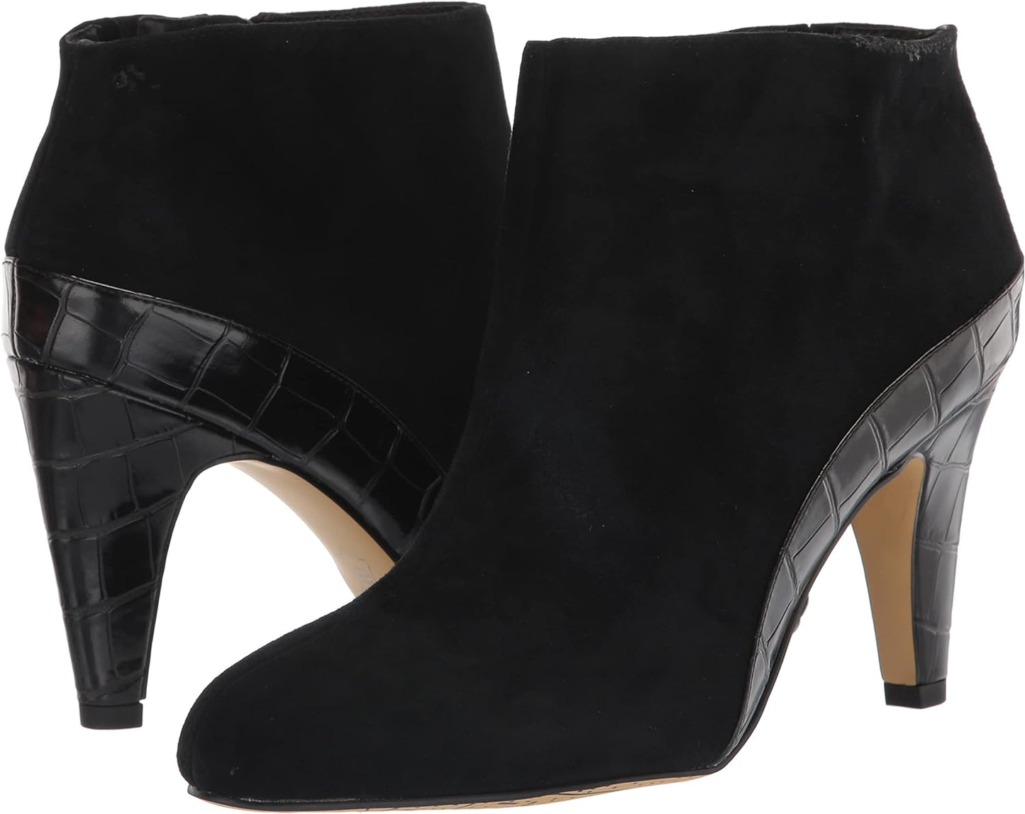 Bella Vita Women's Brennan Ankle Dress Booties  Color Black Kid Suede Leather Size 10W