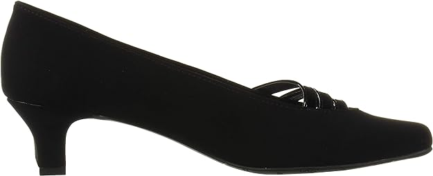 Easy Street Women's Entice Squared-Toe Pumps  Color Black Snake Size 9.5M