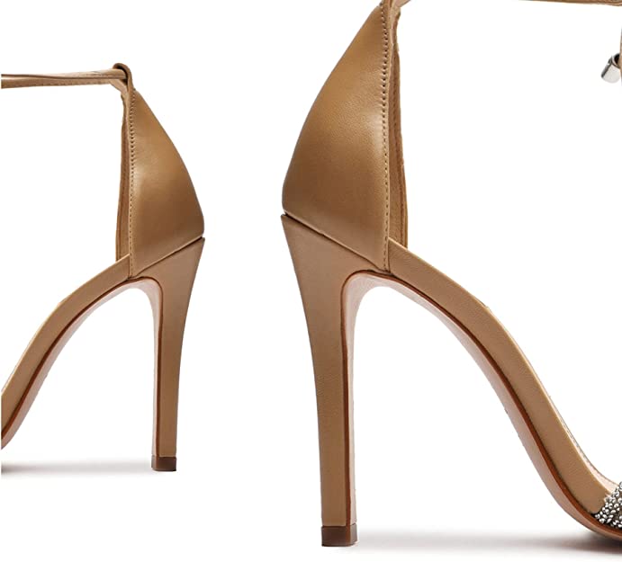SCHUTZ  Andy Glam Sandals  Color Light Nude/Chrystal Size 10B