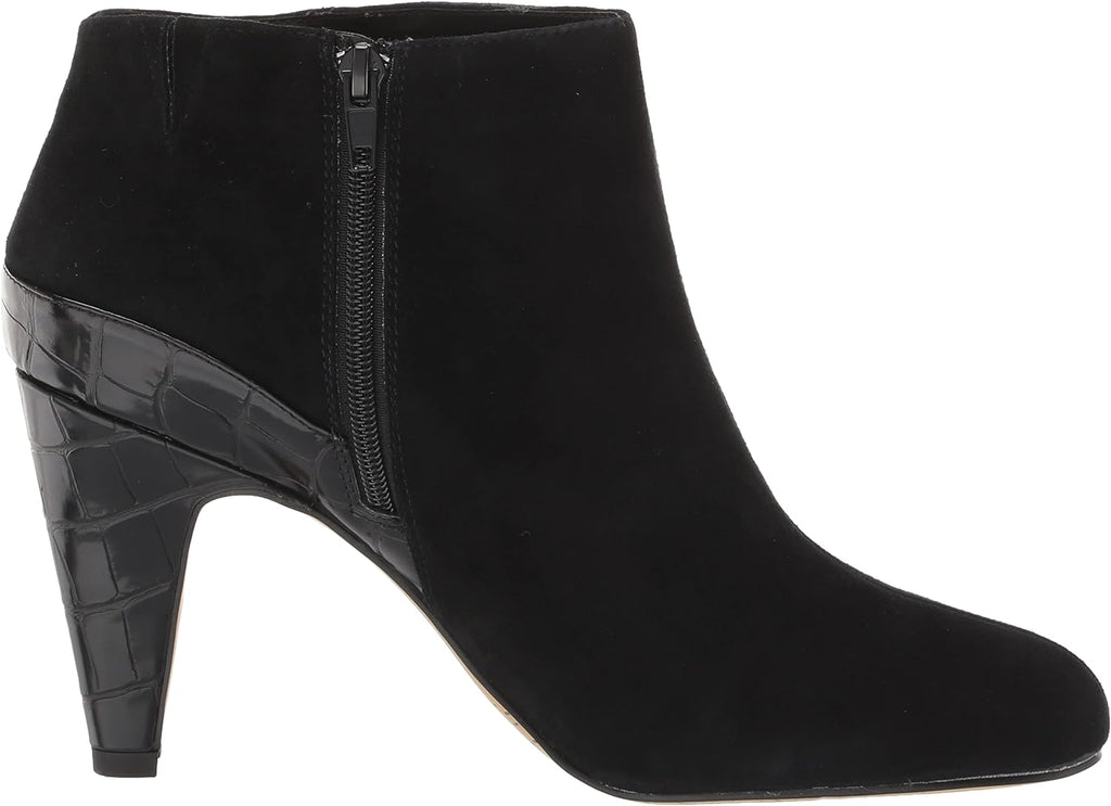 Bella Vita Women's Brennan Ankle Dress Booties  Color Black Kid Suede Leather Size 10W