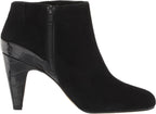 Bella Vita Women's Brennan Ankle Dress Booties  Color Black Kid Suede Leather Size 10W