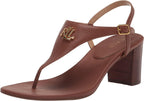 Lauren Ralph Lauren Women's Westcott II Dress Sandals  Color Deep Saddle Tan Size 6M