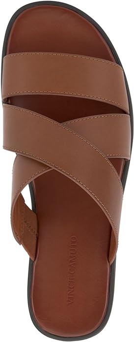 Vince Camuto Men's Waely Crisscross Upper Straps Sandals  Color Cognac Size 10M