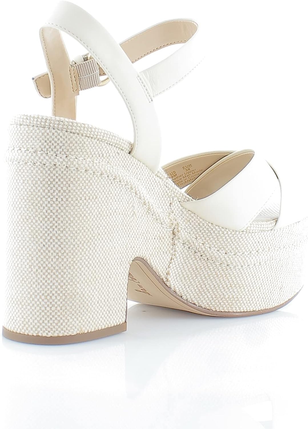 Sam Edelman Women's Trianna Platform Sandals  Ivory Leather Size 10