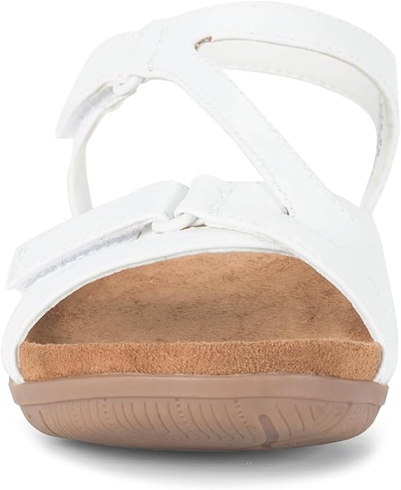 Baretraps Women's Jaxen Outer Side Closure Sandal  White Size 9.5