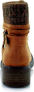 LifeStride Women's Katie Booties  Color Cognac Brown Vegan Leather Size 8.5M