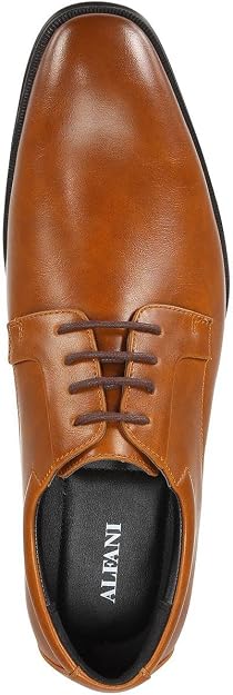 Alfani Men's Andrew Plain Toe Derby Shoes  Dark Tan Size 9