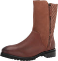 SoftWalk Women's Mansfield Vegan Leather Ankle Boots  Color Cognac Size 6M