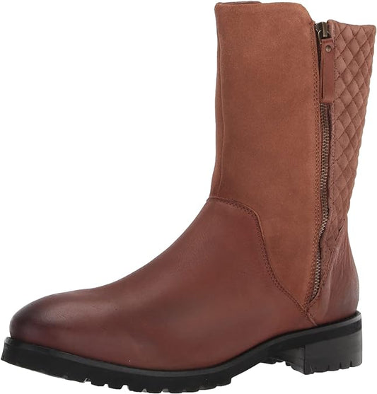 SoftWalk Women's Mansfield Faux Leather Ankle Boots  Color Cognac Size 6M