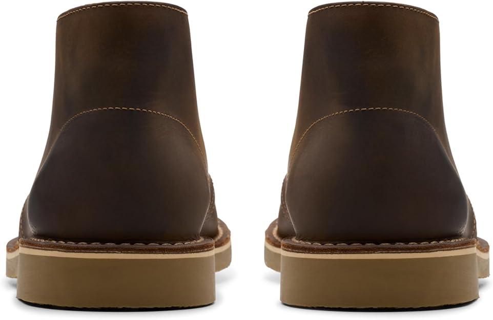 Clarks Men's Shepton Lace-Up Chukka Boots  Beeswax Leather Size 11