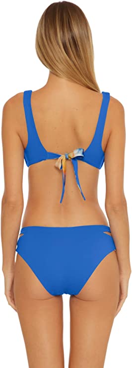 Becca by Rebecca Over The Rainbow Reversible Bralette Bikini Top  Multicolor Size M