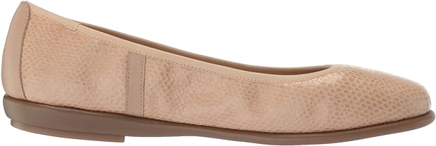 Aerosoles Women's Better Yet Ballet Flat  Color Light Tan Snake Size 7.5M