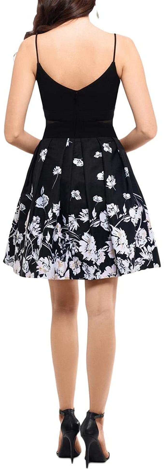 Xscape Women’s Skirt Fit & Flare Cocktail Dress  Color Black-Ivory Size 12