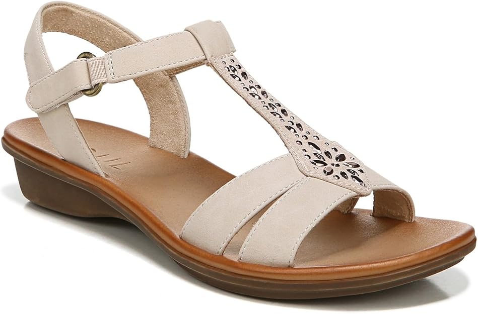 Soul Naturalizer Summer Ankle Strap Summer Sandal  Porcelain Faux Nubuck Size 9