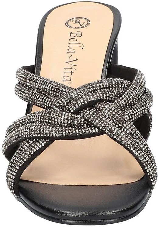 Bella Vita Women's Carmen Heeled Sandals  Color Black Suede Size 5M