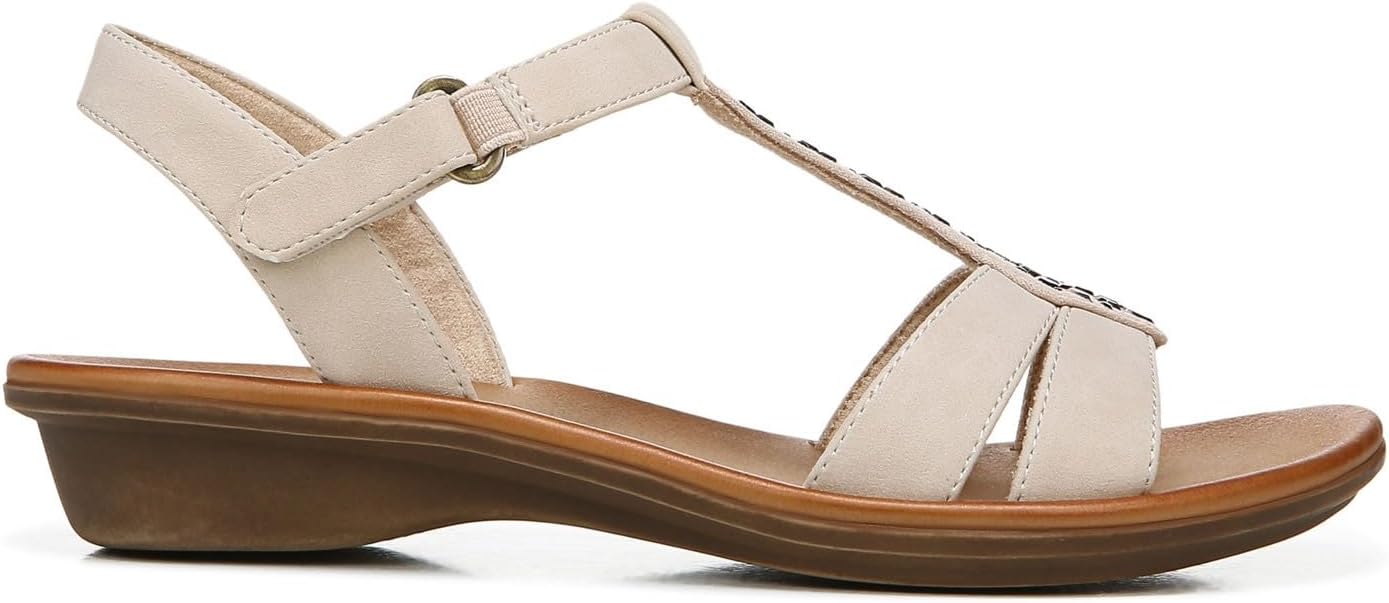 Soul Naturalizer Summer Ankle Strap Summer Sandal  Porcelain Faux Nubuck Size 9