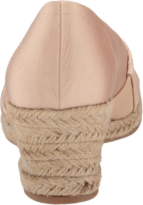 Easy Street Women's Jasper Wedge Sandal  Natural Thai Silk Size 7W