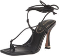 Kenneth Cole New York Women's Belinda Wedge Sandals  Color Black Leather Size 6M