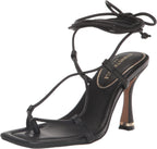 Kenneth Cole New York Women's Belinda Wedge Sandals  Color Black Leather Size 6M