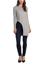 Vince Camuto Women's Asymmetrical Tunic Top  Color Medium Heather Grey Size M