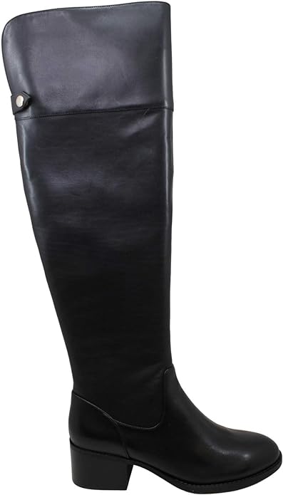 INC International Concepts Karmenn Leather Tall Over-The-Knee Boots  Color Black Size 6M