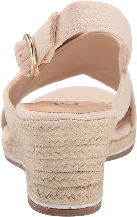 Bella Vita Women's Espadrille Wedge Sandal  Color Cream Suede Size 9M