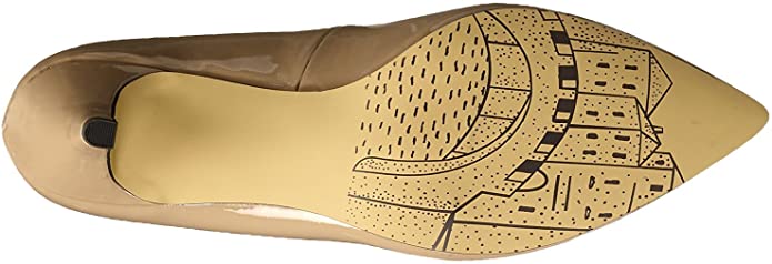 Bella Vita Women's Define II Dress Pump  Color Nude Patent Size 7.5WW