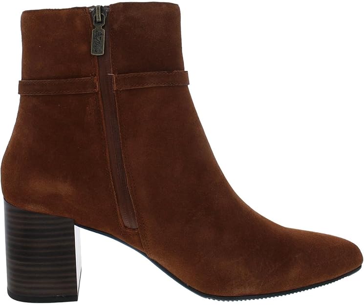 Aqua College Women's Tatum Waterproof Pointed Toe Booties  Color Rust Suede Size 7M