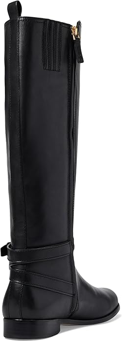 Lauren Ralph Lauren Women's Blayke Buckled Riding Boots  Color Black Size 5.5M