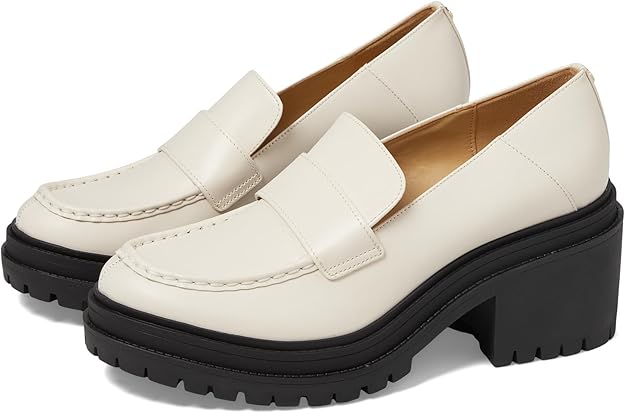Michael Kors Women's Rocco Slip-On Loafer  Light Cream Size 8