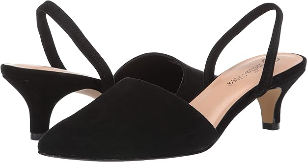Bella Vita Women's Sarah Slingback Dress Pump  Color Black Suede Size 8WW
