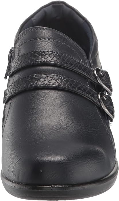 Easy Street Women's Stroll Double Buckle Bootie Fashion Boots  Color Navy Size 6N