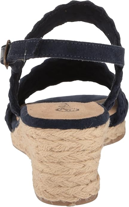 Bella Vita Women's Mariella Espadrille Sandal  Navy Suede Size 7