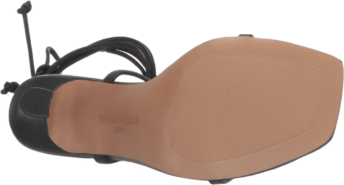 Kenneth Cole New York Women's Belinda Wedge Sandals  Color Black Leather Size 6M