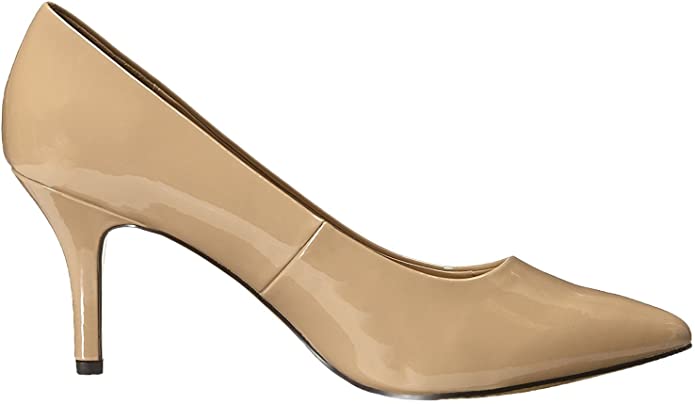 Bella Vita Women's Define II Dress Pump  Color Nude Patent Size 7.5WW