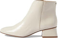 Circus NY Women's Daysi Kitten Block-Heel Ankle Boots  Color Vanilla Bean Crinkle Patent Size 6.5M
