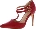 Journee Collection Women's Tru Stiletto Heeled Pumps  Color Red Size 9M