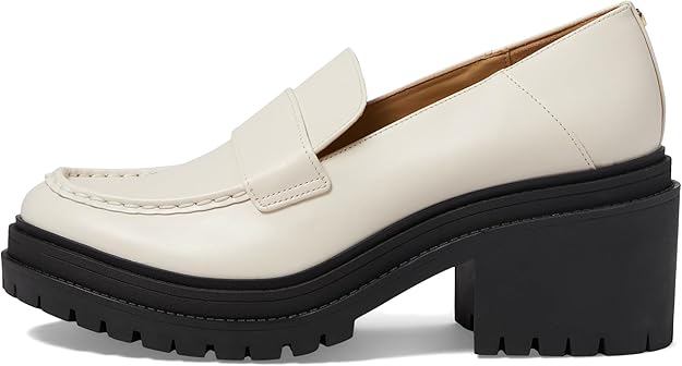 Michael Kors Women's Rocco Slip-On Loafer  Light Cream Size 8