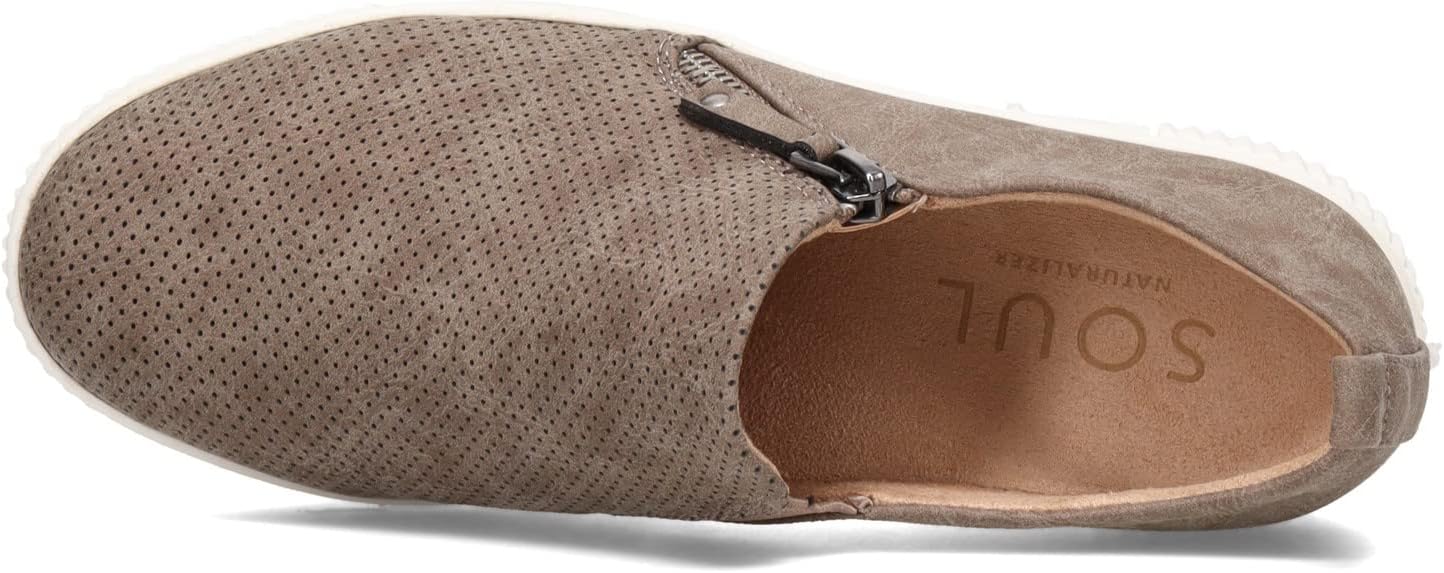 Soul Naturalizer Women's Turner Slip-On Sneakers  Grey Faux Leather Size 6W