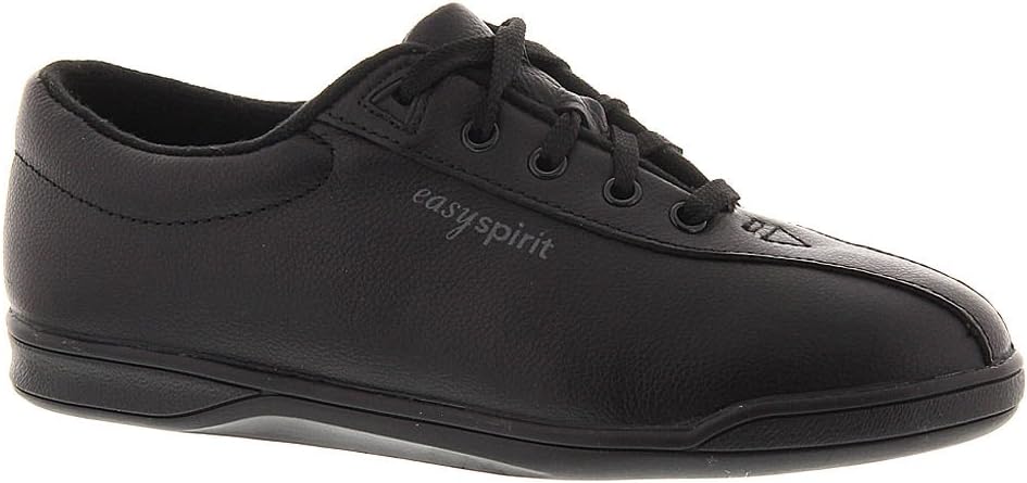 Easy Spirit Women's Ap1 Casual Sneakers  Color Black Leather Size 6W