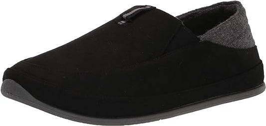DEER STAGS Men's Slippersooz Campo Slippers  Color Black/Gray Size 10M