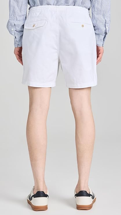Polo Ralph Lauren Men's Stretch Classic Fit Prepster Chino Shorts  White Size L