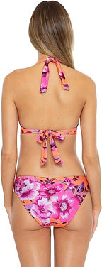 Becca Lucia In Full Bloom Reversible Bikini Top  Multicolor Size L