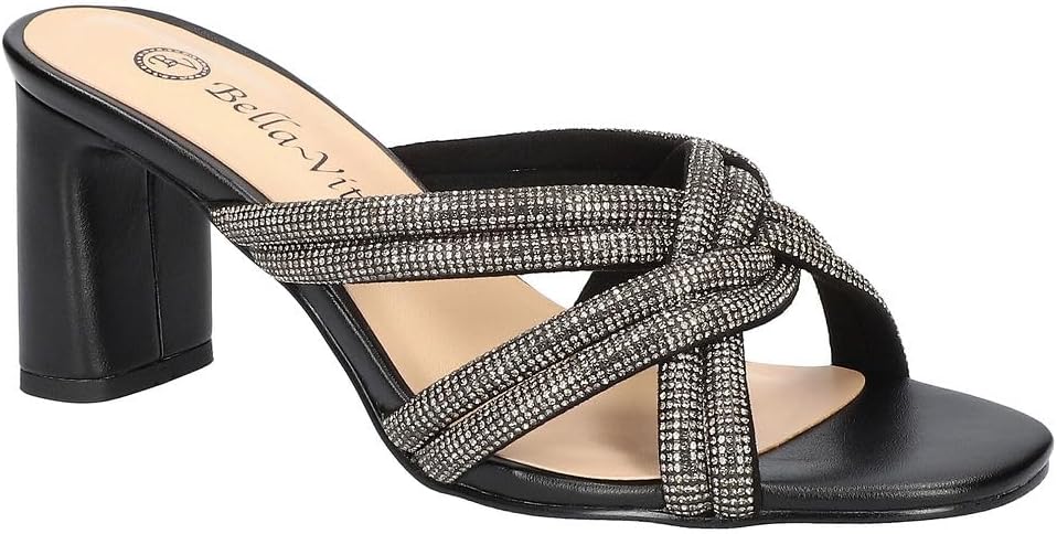 Bella Vita Women's Carmen Heeled Sandals  Color Black Suede Size 5M